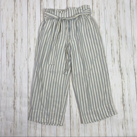 Madewell Tie Waist Huston Pull On Cropped Pants - Picture 3 of 7